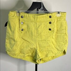 BDG High Waist Yellow Women's Shorts